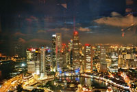 Singapur bei Nacht
